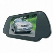 7-inch Car Rear-view LCD Monitor with Reversal Backsight and Two-way Video Input-sales@szcisbo.com - SB-T7