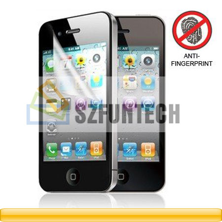 high quality mirror screen protector cover guard for iphone 4gs 4g anti-fingerprint