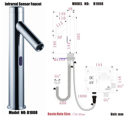 automatic faucet B1008 - automatic faucet