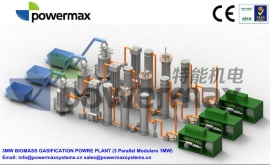 Biomass gasifier powerplant
