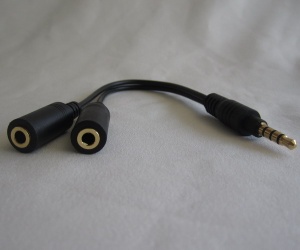 3.5mm Stereo Headphones Microphone Y Splitter Adapter Cable