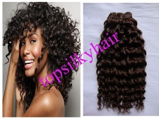 Beautiful curly Indian human hair wefts