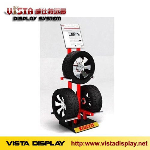 Metal tire display stand