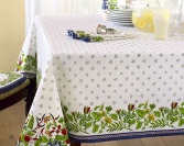 vietnam hand embroidered cotton table clothes - VTP TEC