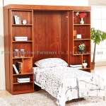 GS5001 wall bed with sliding bookcases