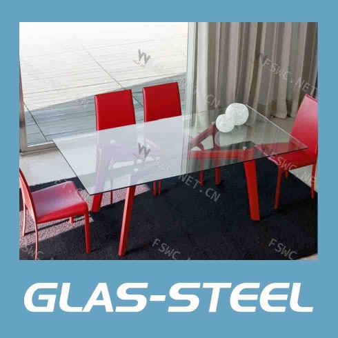 Modern Tempered glass dining table,glass dining table,square dining table