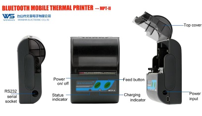 2 inch Bluetooth Thermal handheld Printer