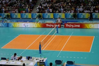 Volleyball floor
