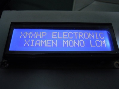 16 character X2 lines character type LCD module with negative Blue backlight