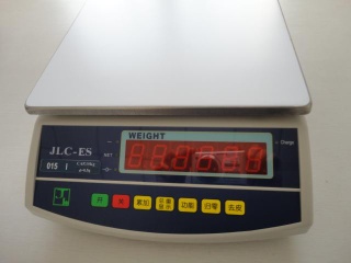 Tabletop red display weighing scale