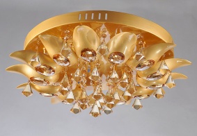 special design Gold color Crystal ceiling Light