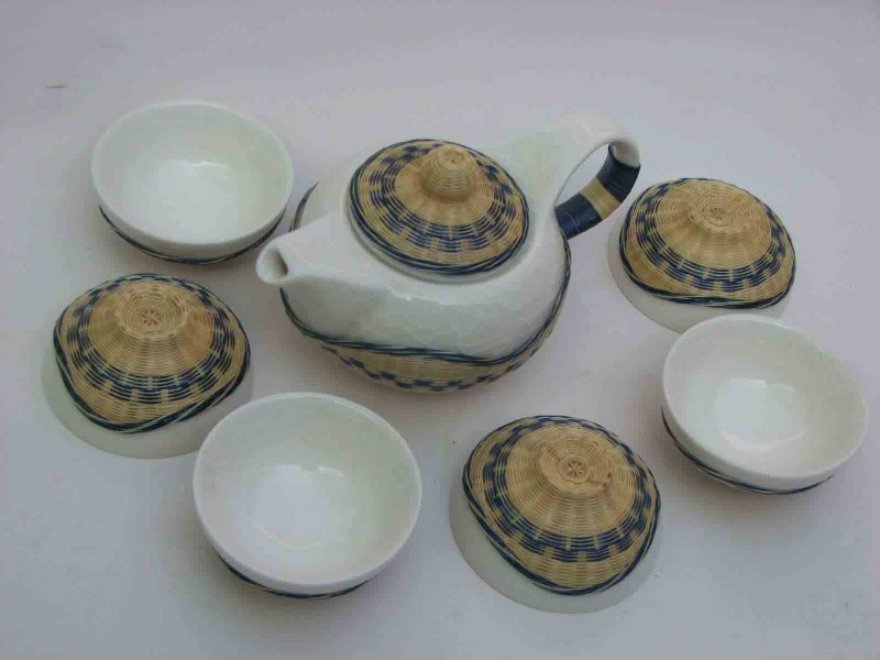 Porcelain Bamboo tea container