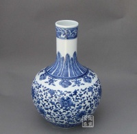 Wholesale Chinese Style Blue and White Ceramics Vase