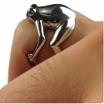 Fashion alloy frog shaped rings