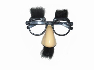 Plastic Glasses Toy With Rabbit Hair