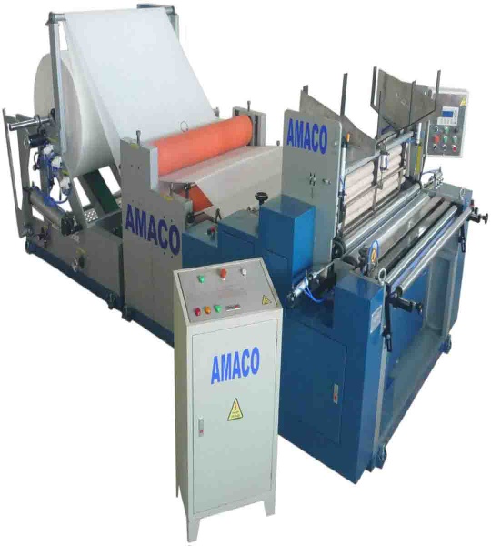 Automatic Toilette Paper, towels rewinding & perforating Machine  AM 211