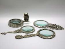 Fine Pewter Magnifiers.