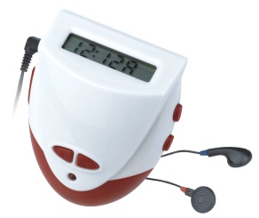 Calorie pedometer with radio