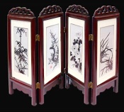 the silk handmade xiang embroidery screen