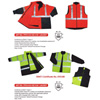 workwear raincoat uniform safety vest polo paka