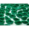 Polymer clay leaf beads - fimo flower bead-2