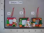 christmas photo frame with christmas dolls - DH6A1706A/B/C