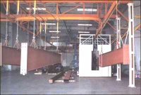 I beam welding assembly straightening production line