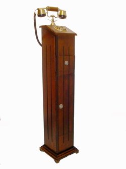 wooden telephone