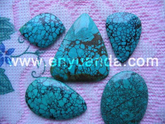 Natural turquoise freeform pendants(YD28)