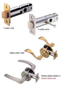 Tubular lock set W/crystal knob - TAG-03