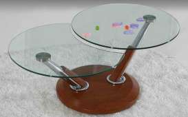 Extension Glass Top Coffee Table