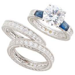 925 Sterling Silver Jewelry - Ring Set(R5644)