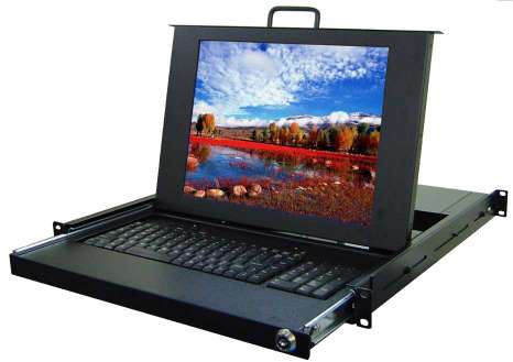 lcd kvm console drawer, rack monitor display, rack mount chassis, kvm switch - lcd kvm console