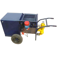 RG50/40 mortar pump driven by electric motor