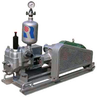 RG130/20 Piston Grouting Pump driven by electric motor