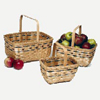 Bamboo Apple Basket Set