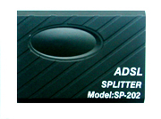 ADSL splitter for telephone and modem