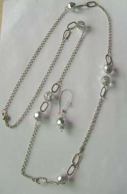 necklace,chain necklace,glass necklace - F-NE00095,F-NK02899B