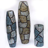 mosaic glass vases, candle holders - 400110,400111