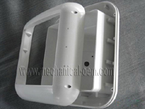 This is an aluminum injection box for lighting industry.