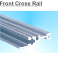 Front cross rail, front extrusions for subrack