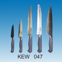 5-pc Kitchen Knife Set | Grey Matte Handle with Jagged End