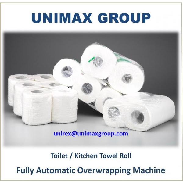 Toilet/Kitchen Towel Roll Multi-Pieces Overwrapping Machine